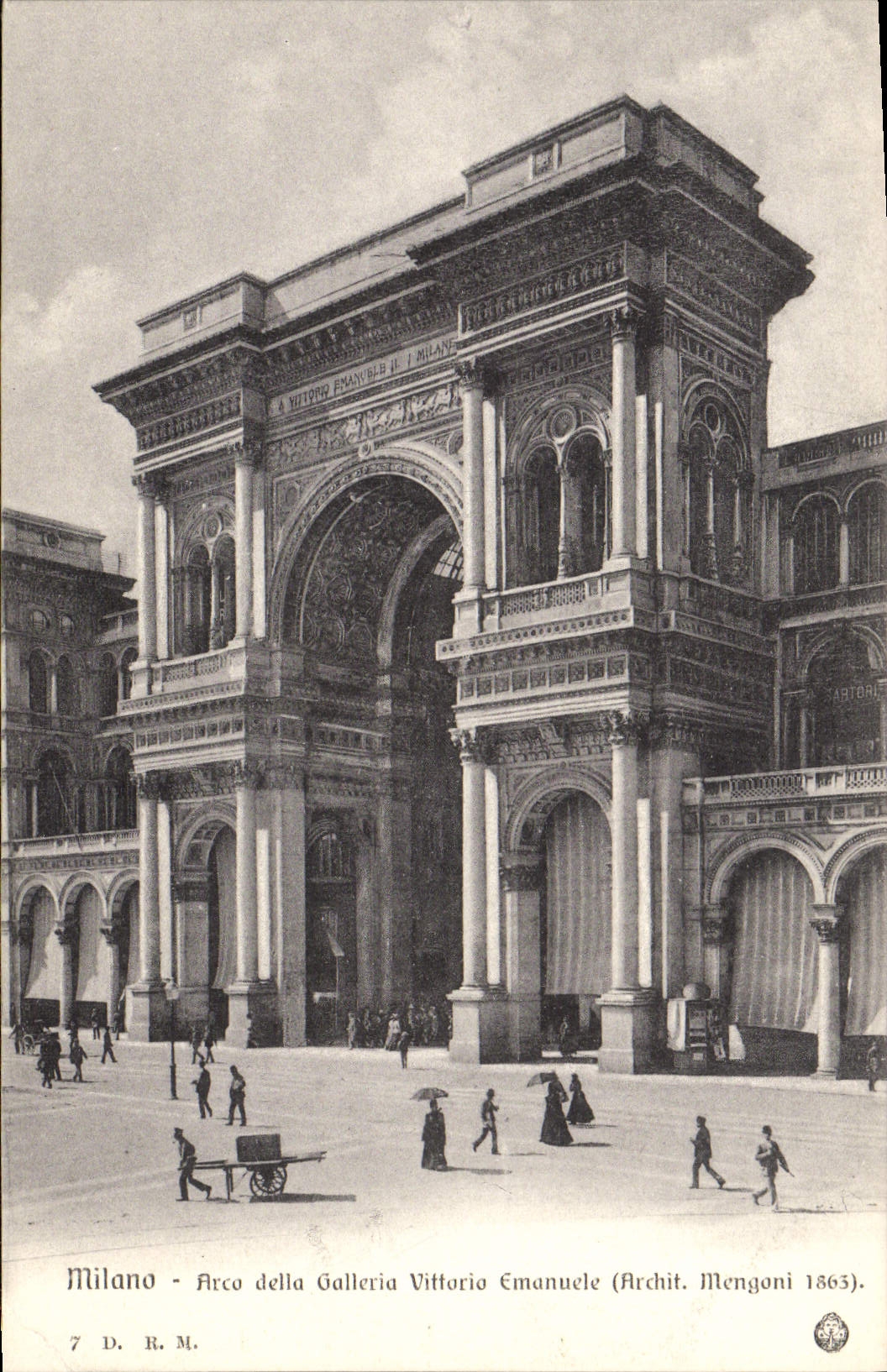CPA Milon Arco della Galleria Vittario Emanuele