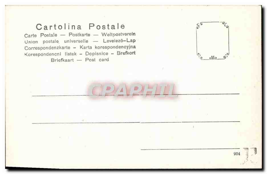 CPA Padova Mon ad Erasmo Gattamelata da Narmi  — Rückseite