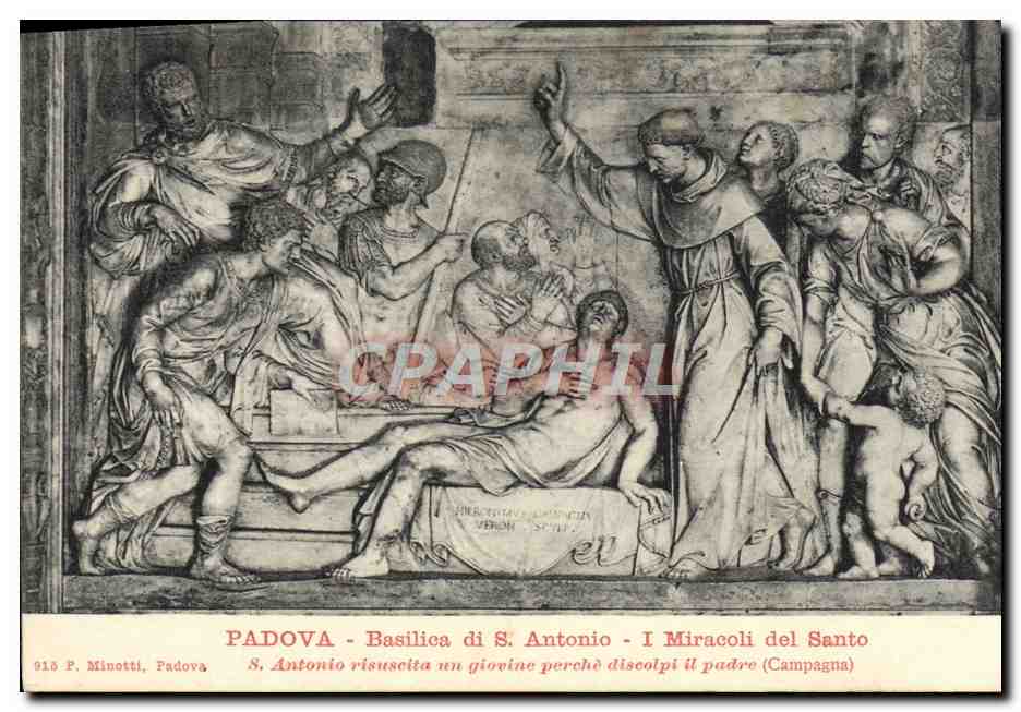 CPA Padova Basilica di S Antonio Miracoli del Santo