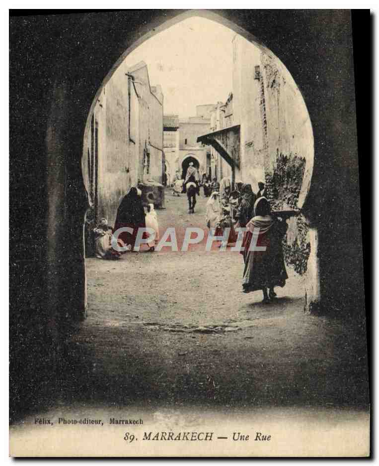 CPA Marrakech Une Rue