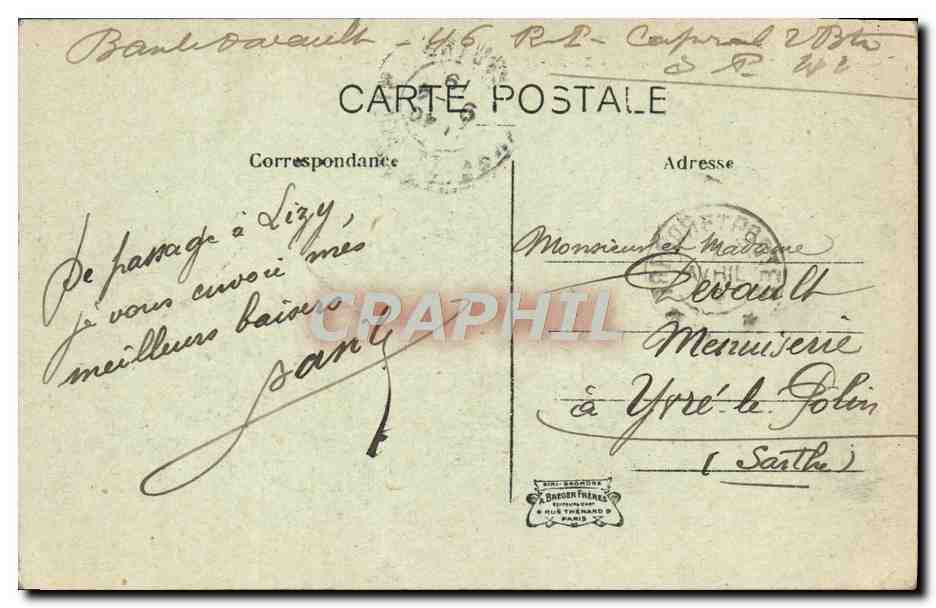 CPA Lizy Sur Ourcq Vue Generale — Rückseite