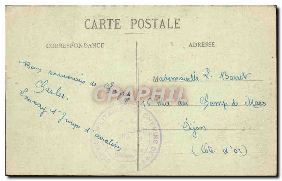 Santenay - Établissement Thermal - Hôpital Militaire — A. Odou, édit. — Rückseite