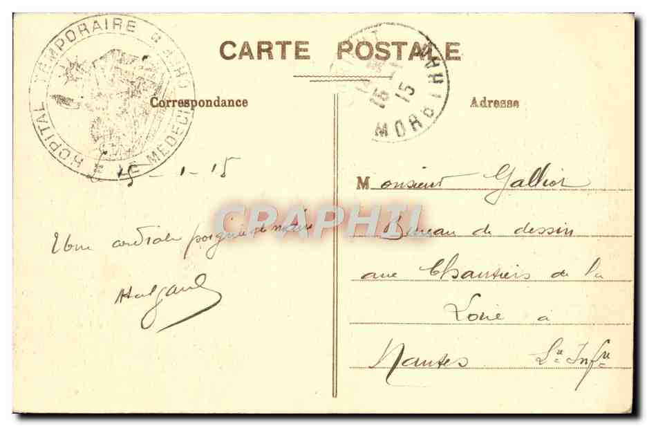 Lorient - Le Waldeck-Rousseau au Port de Guerre et les Chantiers de Caudan — Rückseite