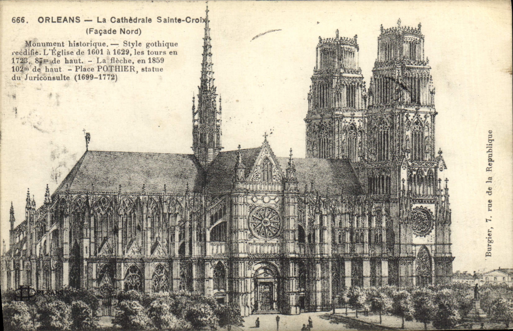 CPA Orleans La Cathedrale Sainte Crolx