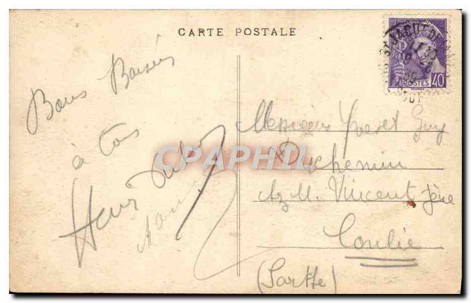 CPA St Jacut de la Mer La Plage de Rougerais — Rückseite
