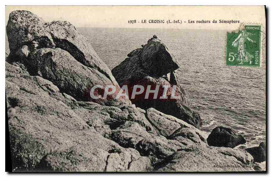 CPA Le Croisic Les Rochers du Semaphore