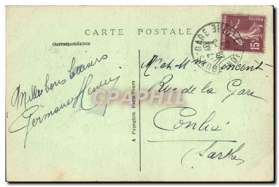 CPA Chambord Le Chateau Facade septentrionale — Verso