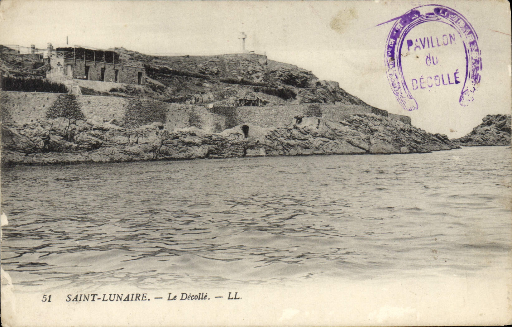 CPA Saint Lunaire Le Decolle Cachet Fer a cheval