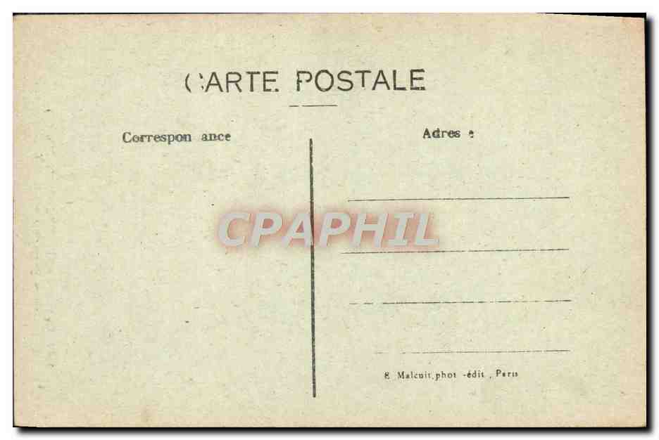 CPA Chateau De Dampierre Baigneuse de Vasse — Back