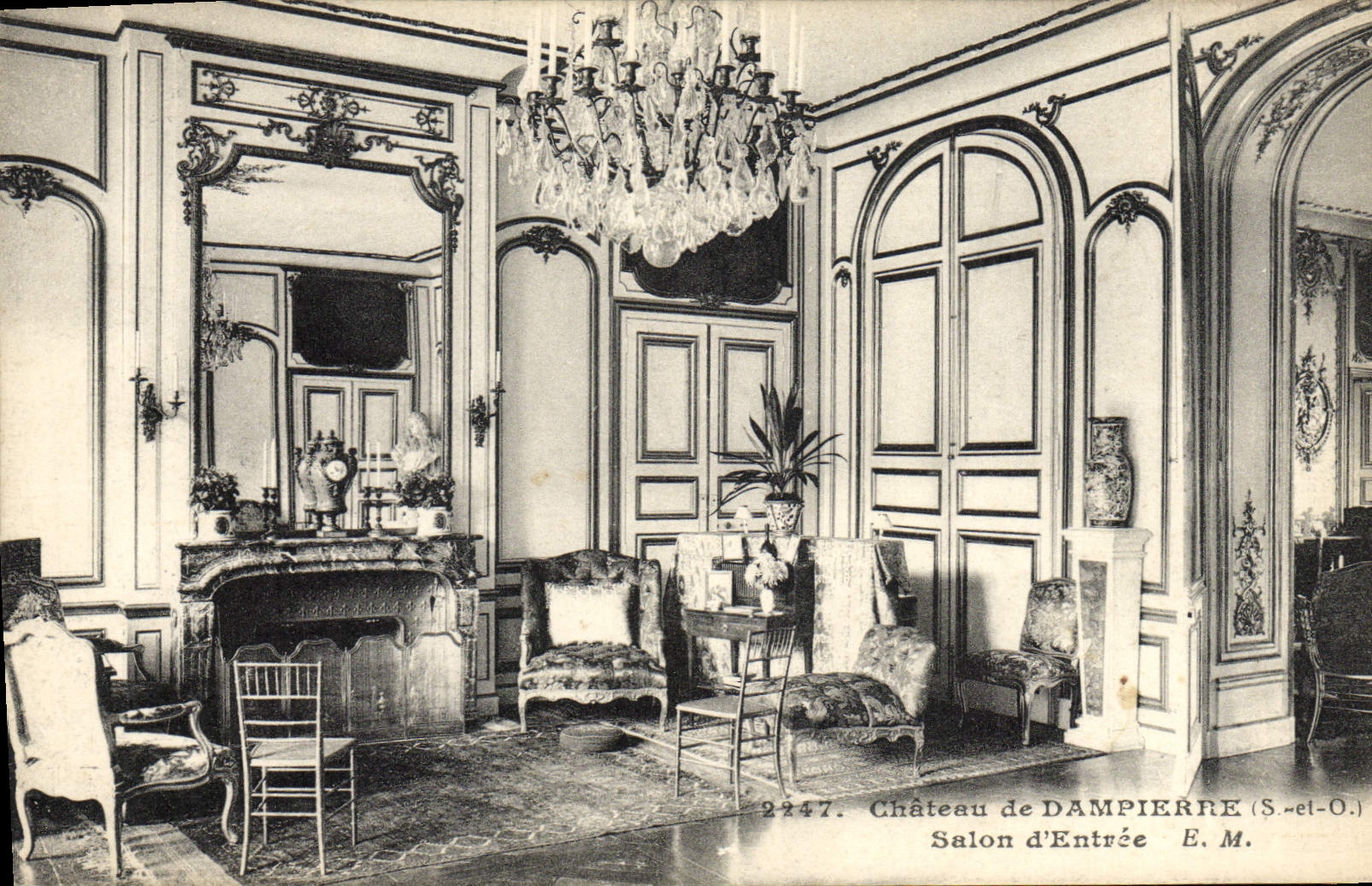 CPA Chateau De Dampierre Salon d'entree