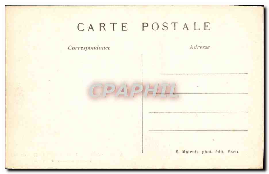CPA Chateau De Dampierre Salon d'entree — Back