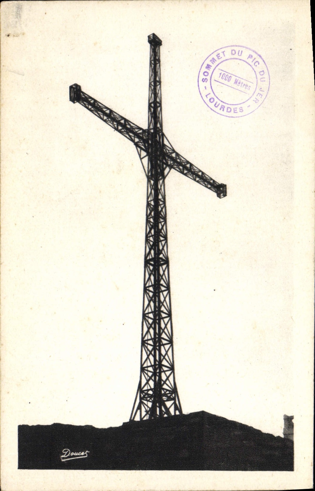 CPA Lourdes La Croix Sommet du Pic du Jer