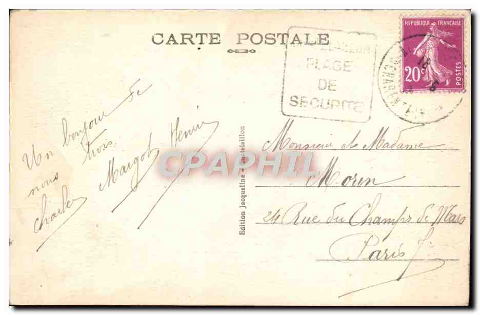 CPA Chatelaillon Plage — Back