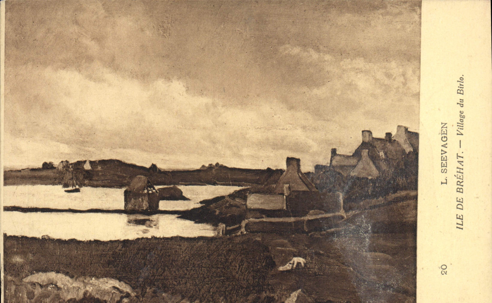 Ile de Bréhat — Village du Birlo — L. Seevagen