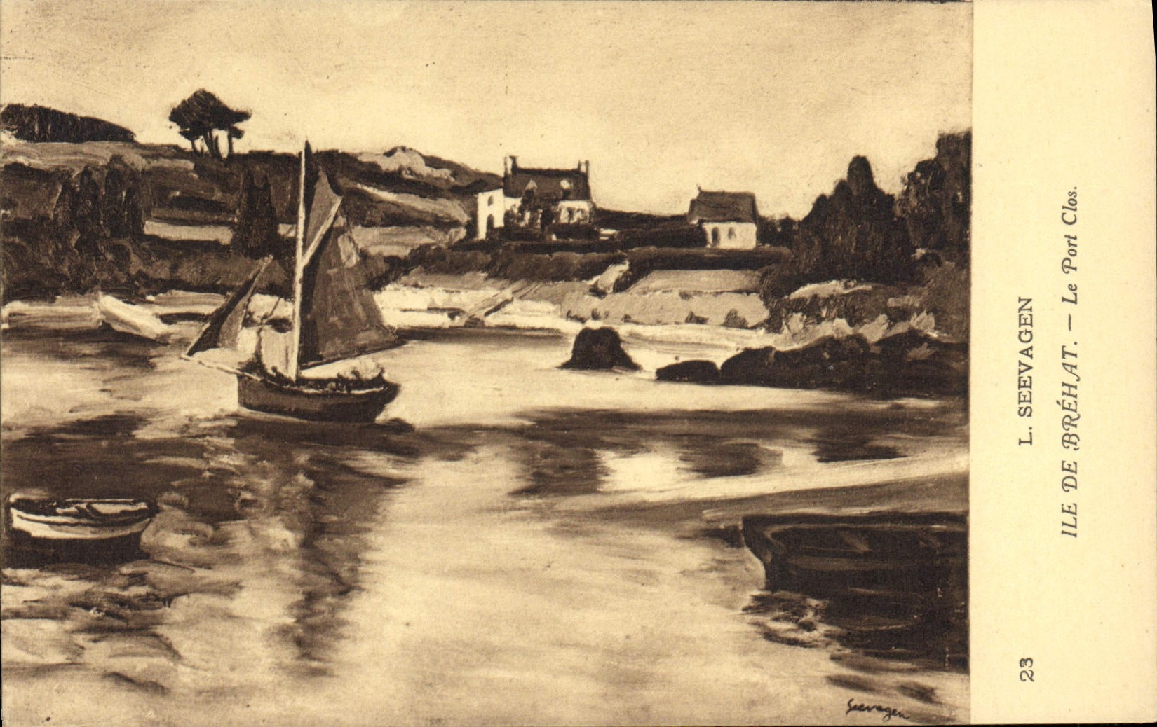 CPA Ile De Brehat Le port Clos Seevagen