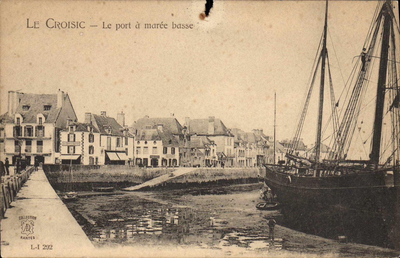 Le Croisic — Le port à marée basse — Collection RANTES n° L-I 292