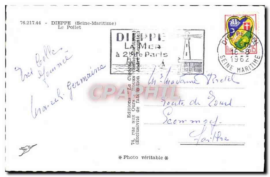 CPM Dieppe Le Pollet — Rückseite
