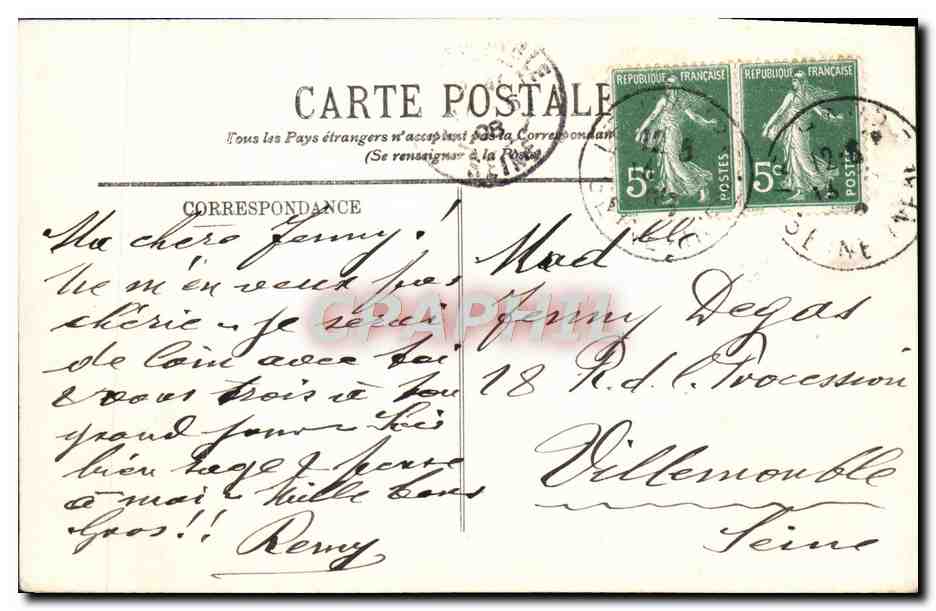 CPA Le Havre La Provence en cale seche Bateau — Rückseite