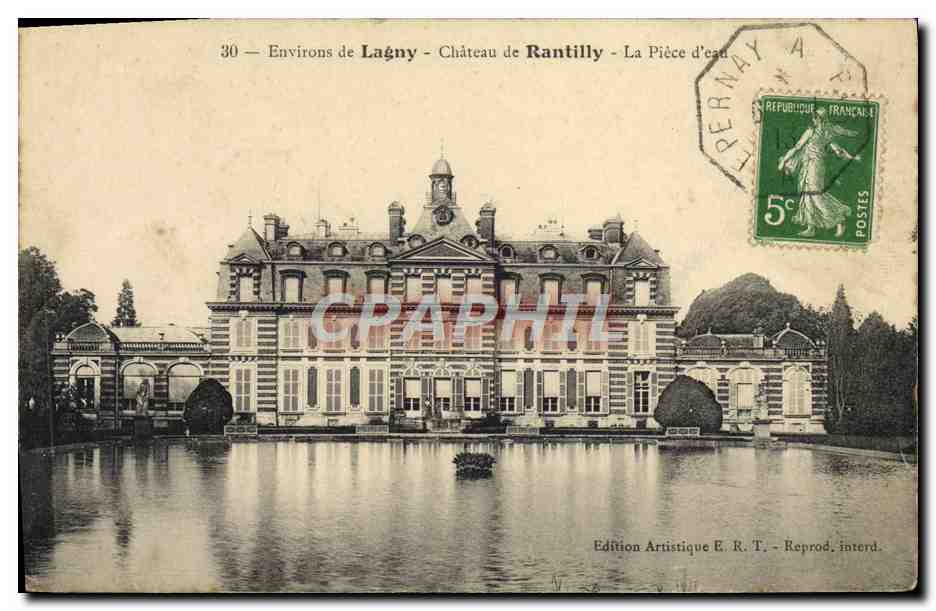 Schloss Rantilly — Die Wasserstelle — Umgebung von Lagny — Künstlerische Ausgabe E. R. T.
