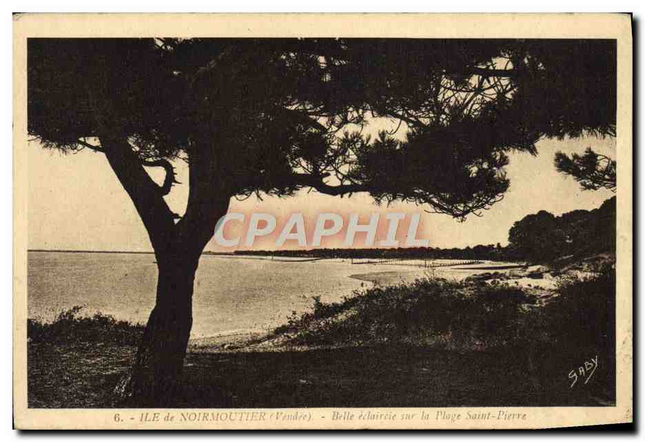 CPA Ile de Noirmoutier Belle eclaircie sur la plage Saint Pierre