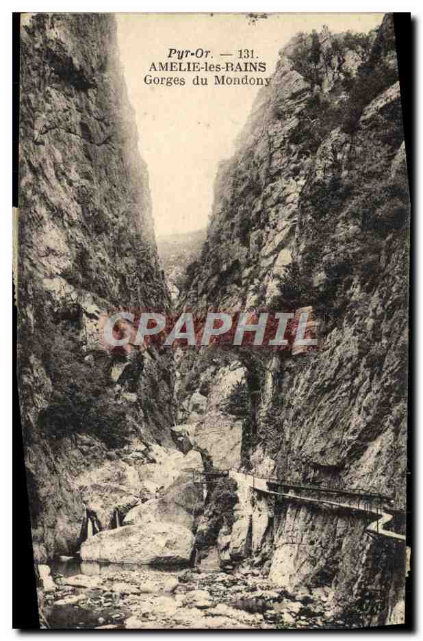 CPA Amelie les Bains Gorges du Mondony