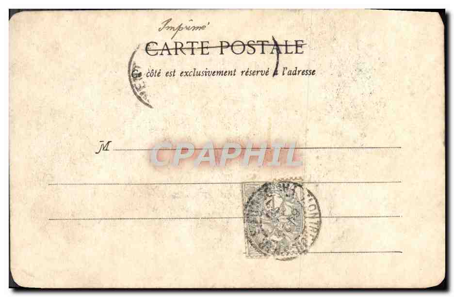 CPA Le loup devenu berger Fables de la Fontaine — Rückseite