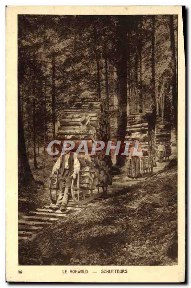 Le Hohwald — Schlitteurs — BRAUNES (Cle-Rhin)