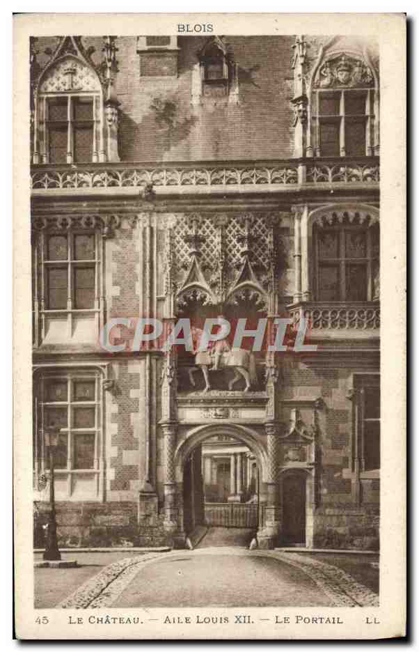 CPA Le Chateau Aile Louis XII Le Portail