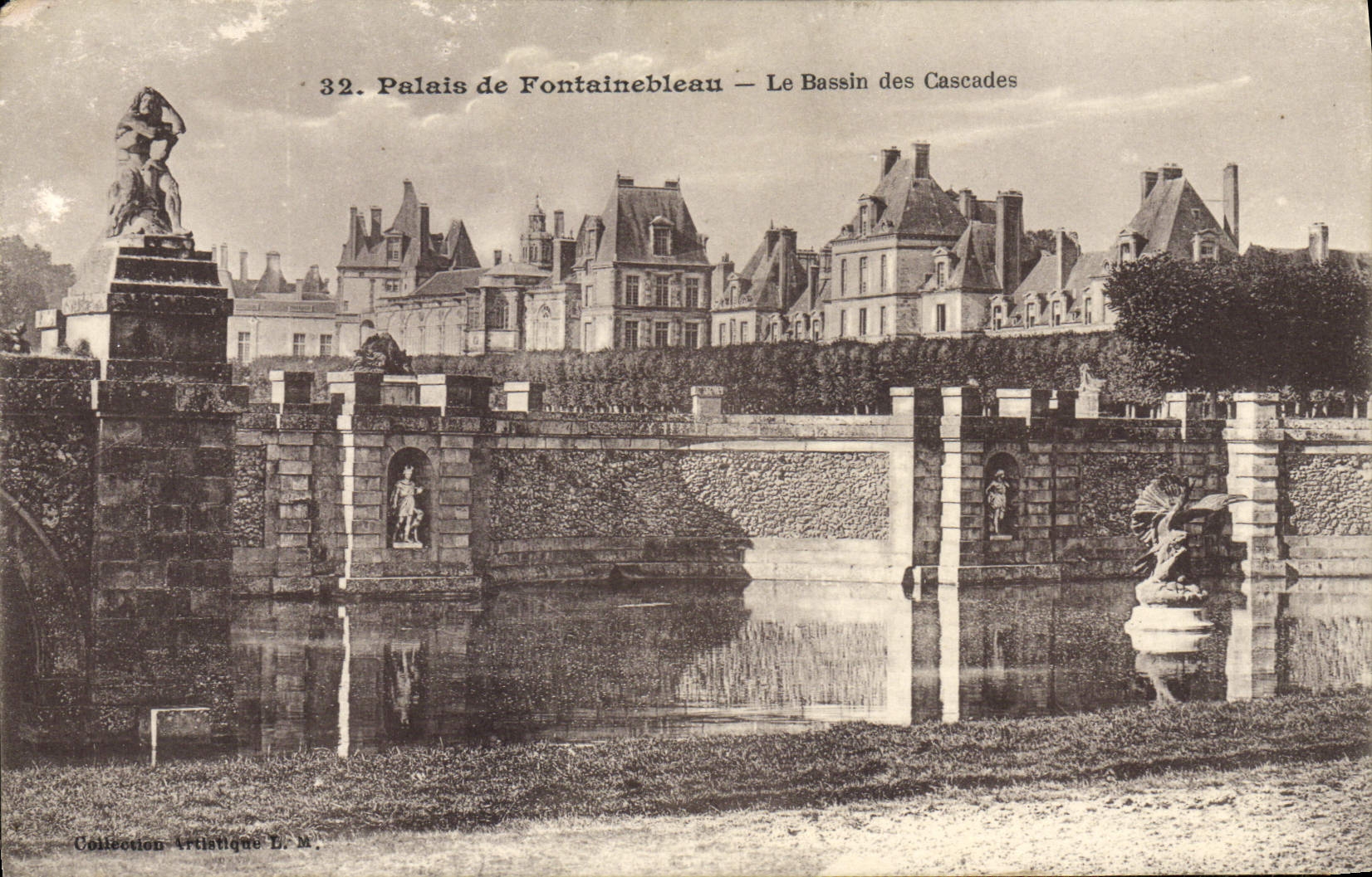 Schloss Fontainebleau — Der Cascade-See — Sammlung Artistique D. N.