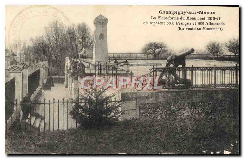 Champigny-sur-Marne — La Plate-forme du Monument 1870-71 — éditeur non identifié