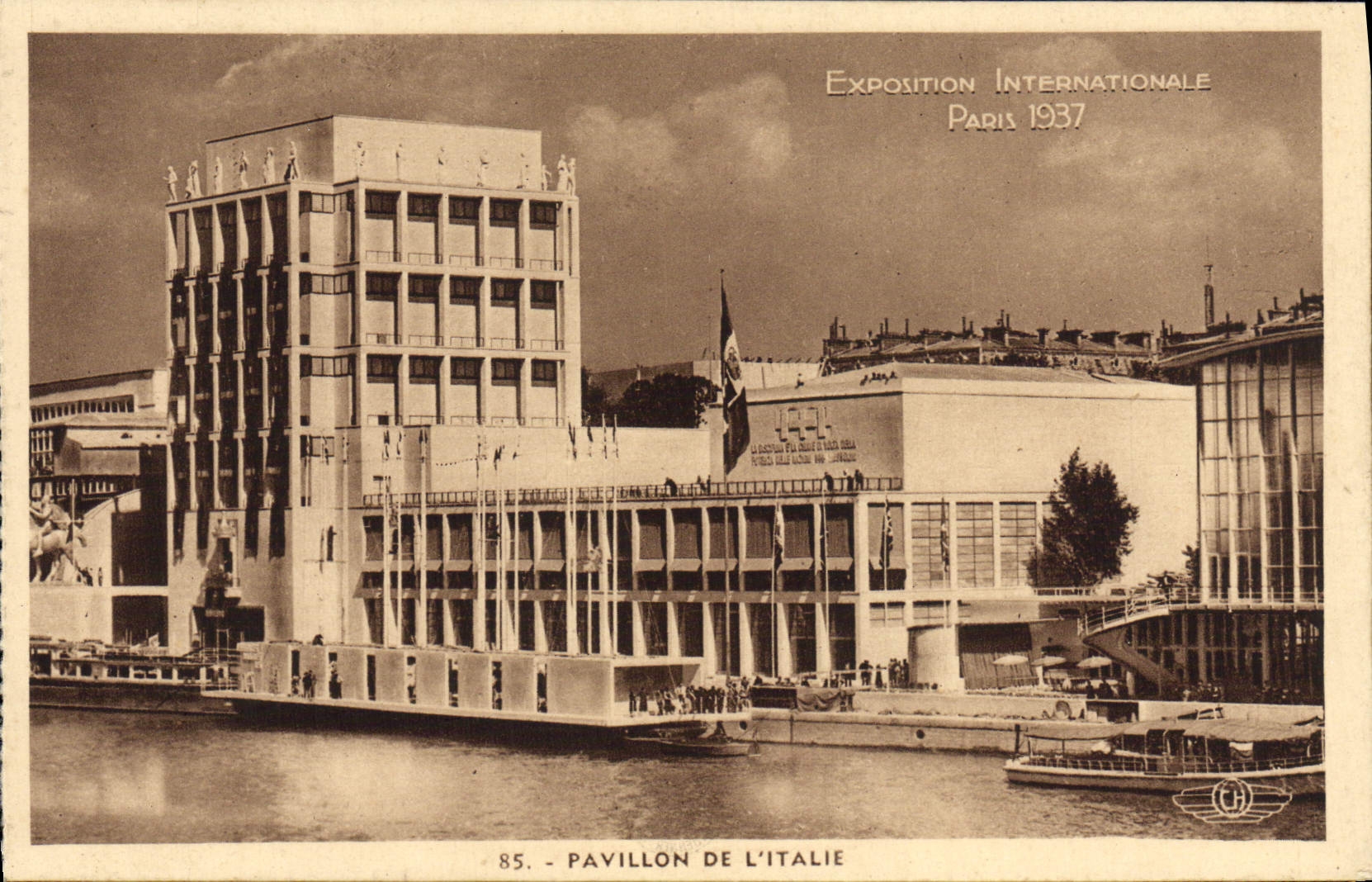 Pavillon de l'Italie — Internationale Tentoonstelling Parijs 1937 — H. Chipault, Boulogne-sur-Seine