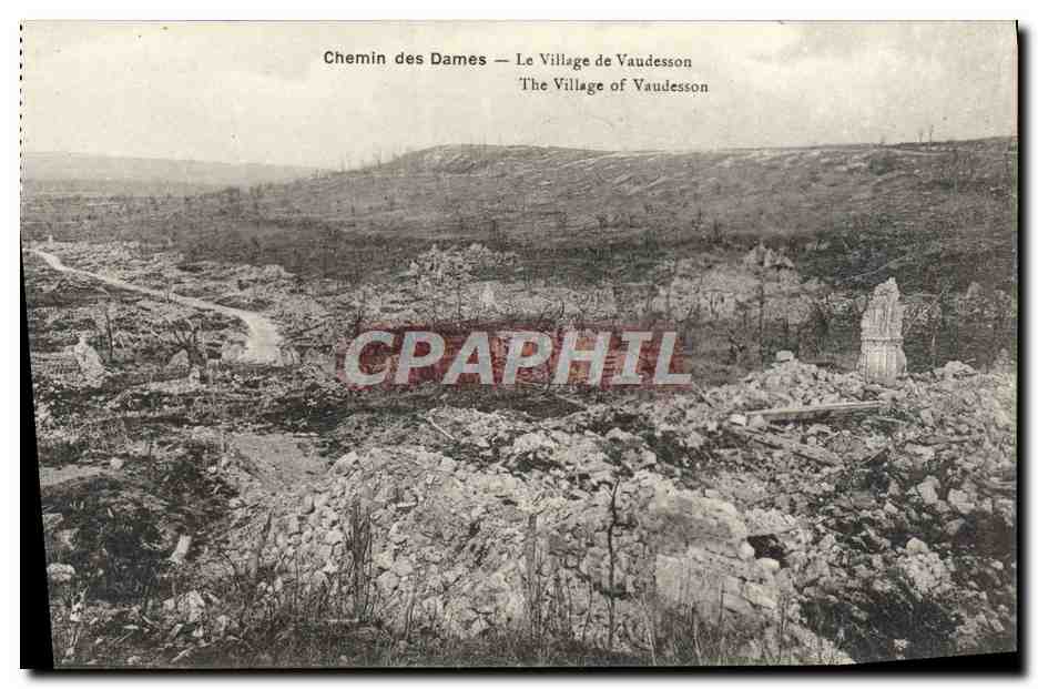 Chemin des Dames — Le Village de Vaudesson — B. Nongarade et H. Lefranc, Soreze