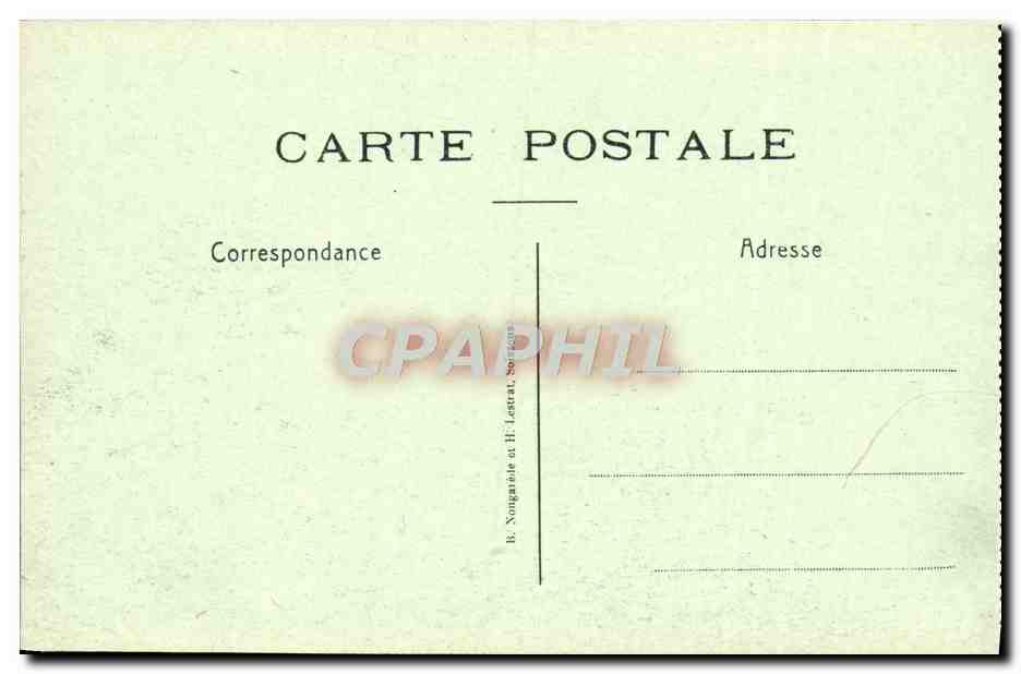 Chemin des Dames — Le Village de Vaudesson — B. Nongarade et H. Lefranc, Soreze — Rückseite