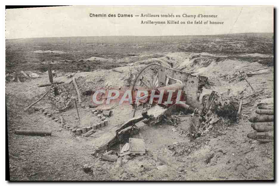Chemin des Dames — Artillers tombés au Champ d'honneur — B. Nougredie et H. Lestrat, Sittama