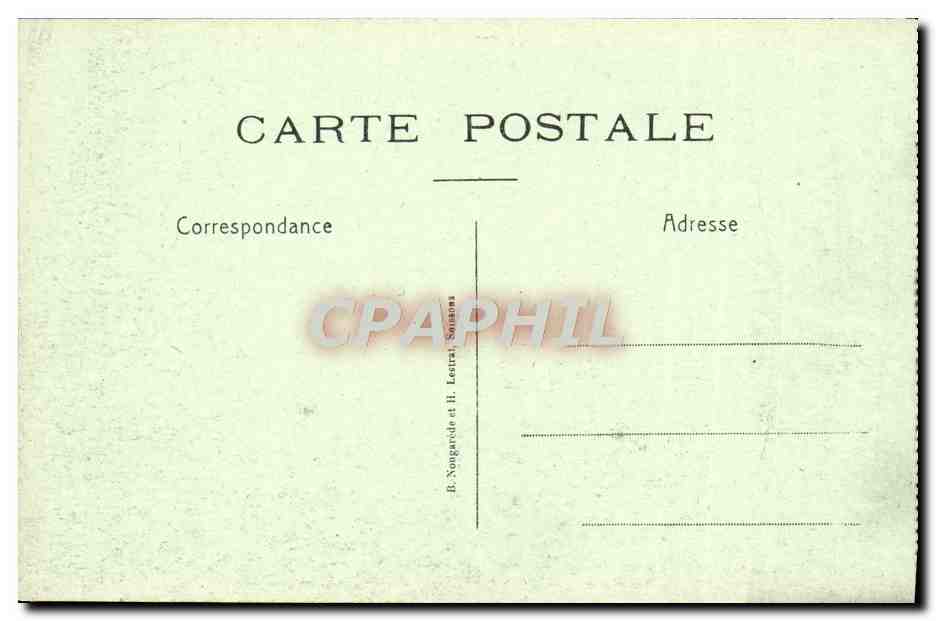 CPA Pinon Entree Du Chateau Militaria — Rückseite