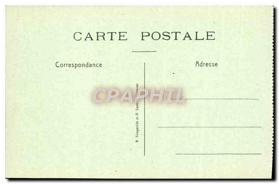 Anizy-le-Château — La Place d'Armes — B. Nougardès et H. Lestral, Soissons — Verso