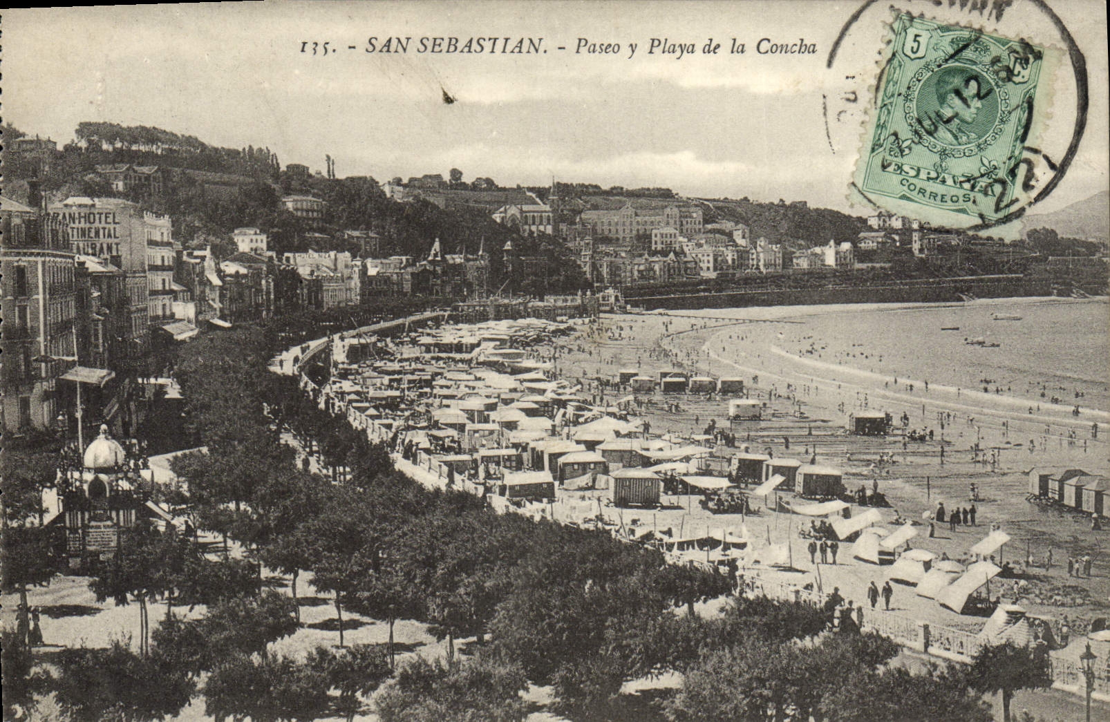 CPA San Sebastian Paseo Playa De La Concha
