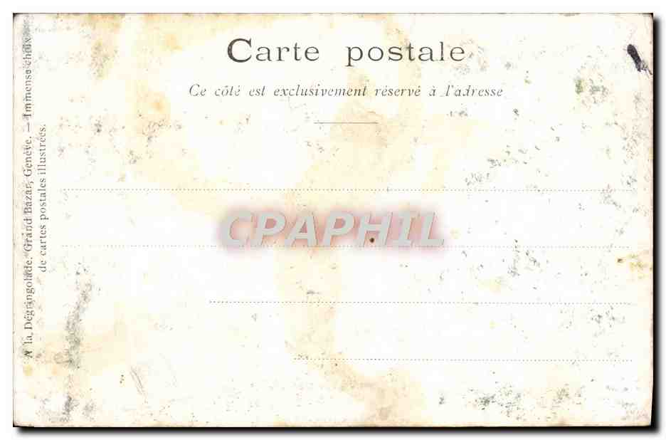 CPA Geneve L'Universite — Verso