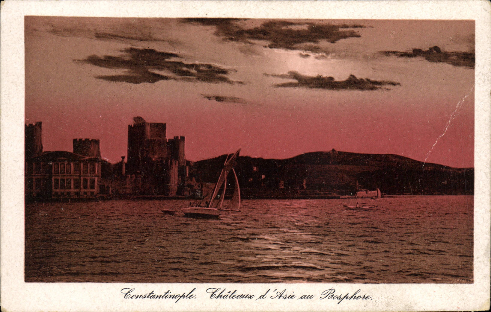 CPA Constaninople Chateaux D'Asie Au Bosphore