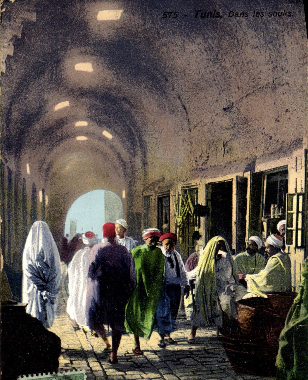 CPA Tunis Dans les souks 