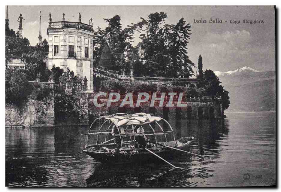 CPA Isola Bella Logo Maggiore Bateau