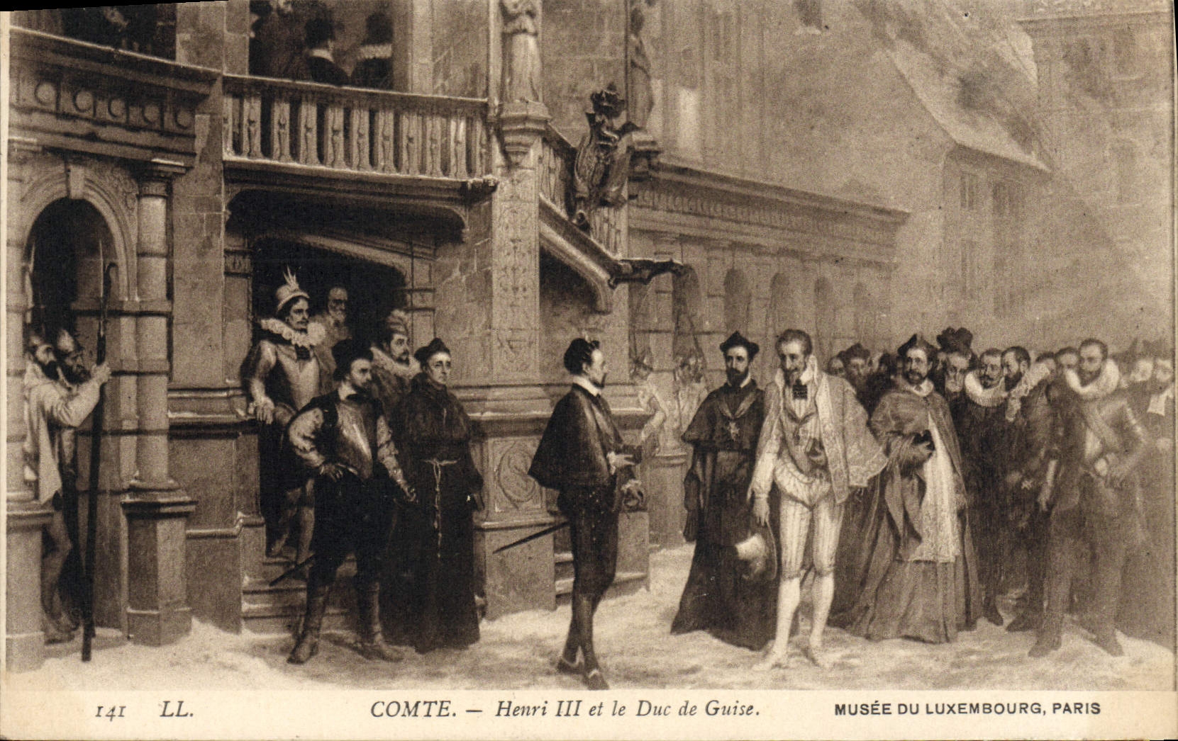 CPA Compte Henri III Et Le Duc De Guise Musee du Luxembourg Paris