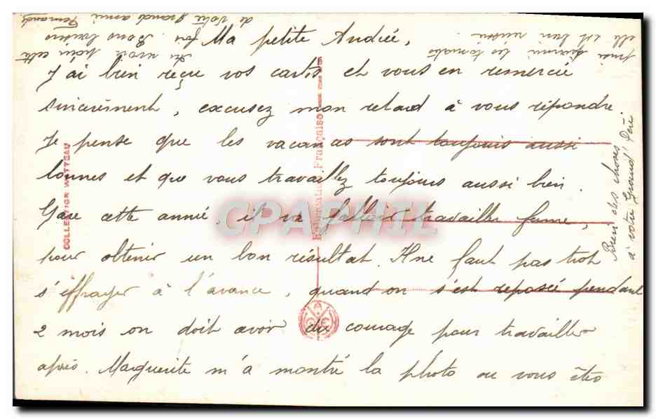 CPA Salon de Paris La bonne maison Leandre — Verso