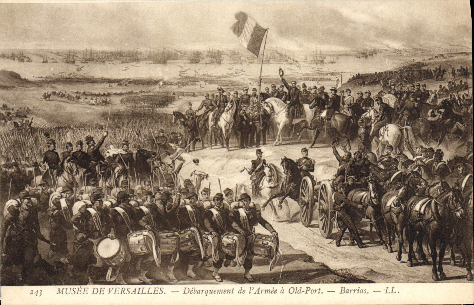 CPA Musee De Versailles Debarquement De I'Armee Old Port Barrias