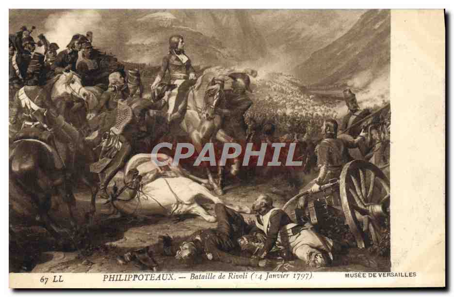 CPA Philippoteaux Bataille De Rivoli Versailles 14 janvier 1797 Versailles