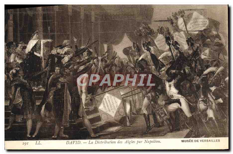 CPA David La Distribution Des Aigles Par Napoleon Versailles