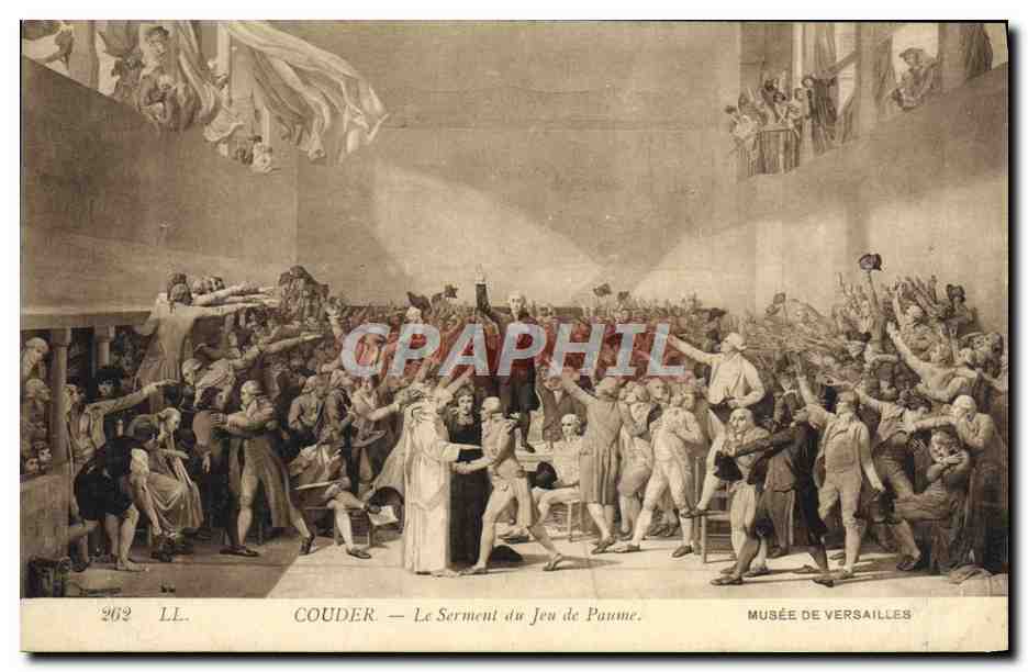 CPA Couder Le Serment Du Jeu De Paume Versailles
