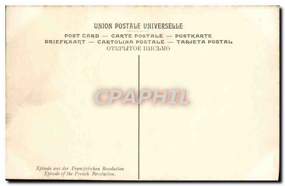 CPA Couder Le Serment Du Jeu De Paume Versailles — Rückseite