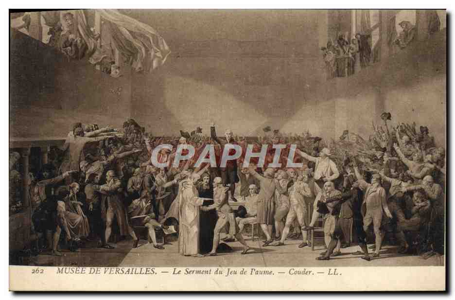 MUSÉE DE VERSAILLES — Le Serment du Jeu de Paume — Coudier — LL. — n° 262