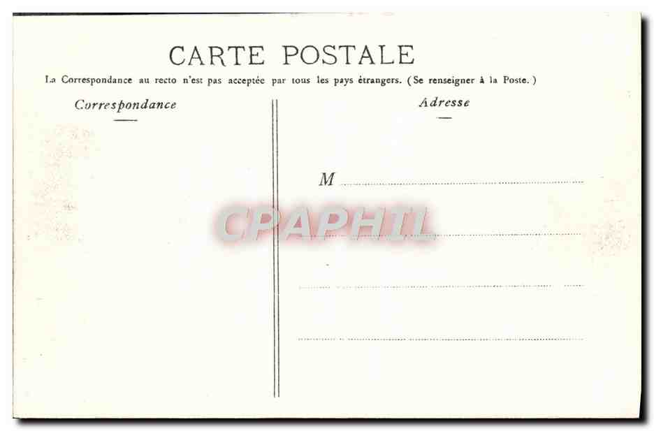 CPA Versailles Vue Generale Du Chateau — Verso